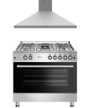 SOLTHERMIC® COMBO PACK COCINA GAS HORNO PANORAMICO + CAMPANA EXTRACTORA DE 90