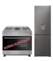 SOLTHERMIC® COMBO PACK COCINA F9L50E5I INOX PANORAMICA HORNO ELECTRICO + FRIGO-COMBI 1,85 INOX NO FROST CON DISPENSADOR AGUA