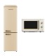 SOLTHERMIC® COMBO PACK FRIGO-COMBI RETRO 1,88 FCR188C CREME + MICROONDAS RUSTICO CREME