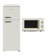 SOLTHERMIC® COMBO PACK FRIGORÍFICO RETRO 1,47 F2PR147C CREME + MICROONDAS RUSTICO CREME