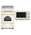 SOLTHERMIC® COMBO PACK COCINA GAS CREMA RÚSTICA 50X55 F5S40G2C + MICROONDAS RUSTICO CREMA