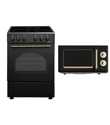 SOLTHERMIC® COMBO PACK COZINHA VTC PRETO RÚSTICO 50X50 VTC50BLACK + MICROONDAS PRETO RÚSTICO