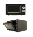 SOLTHERMIC® COMBO PACK HORNO DE SOBREMESA NEGRO + MICROONDAS RUSTICO NEGRO