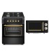 SOLTHERMIC® COMBO PACK COCINA F6S40G2RB GAS NEGRA RÚSTICA 60X60 + MICROONDAS RUSTICO NEGRO