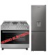 SOLTHERMIC® COMBO PACK COCINA F9L50E5I INOX PANORAMICA HORNO ELECTRICO + FRIGO-COMBI 1,85 INOX NO FROST CON DISPENSADOR AGUA