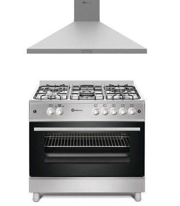 SOLTHERMIC® COMBO PACK COCINA GAS HORNO PANORAMICO + CAMPANA EXTRACTORA DE 90