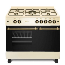 SOLTHERMIC® FOGÃO A GÁS CREME RÚSTICO 90X60 SUPORTE PARA CANDEEIRO F9LT50G2-C
