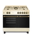 SOLTHERMIC® FOGÃO A GÁS CREME RÚSTICO 90X60 SUPORTE PARA CANDEEIRO F9LT50G2-C