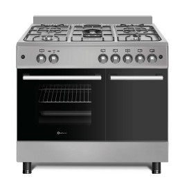 SOLTHERMIC® F9LT50G2I CUISINIÈRE À GAZ EN ACIER INOXYDABLE 90X60 SUPPORT DE BOUTEILLE DE GAZ