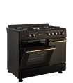 SOLTHERMIC® KITCHEN F9LT50G2-RB RUSTIC BLACK GAS 90X60 SUPORTE PARA BOTIJA DE GÁS