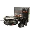 CAMRY RACLETTE CR6606 1200 W Grelhador antiaderente liso/Grelhador de grelha 6 Mini Frigideiras
