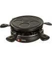 CAMRY RACLETTE CR6606 1200 W Grelhador antiaderente liso/Grelhador de grelha 6 Mini Frigideiras