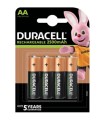 PILA DURACELL AA 2500MAH RECARGABLE 4UDS