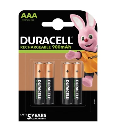 PILA DURACELL AAA (LR03) RECARGABLE 4UDS