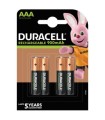 PILA DURACELL AAA (LR03) RECARGABLE 4UDS