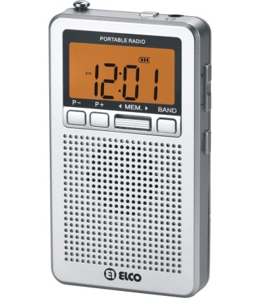 RADIO PORTATIL ELCO PD988S PLATA