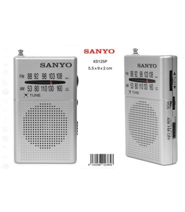RADIO PORTATIL SANYO KS125P PLATA