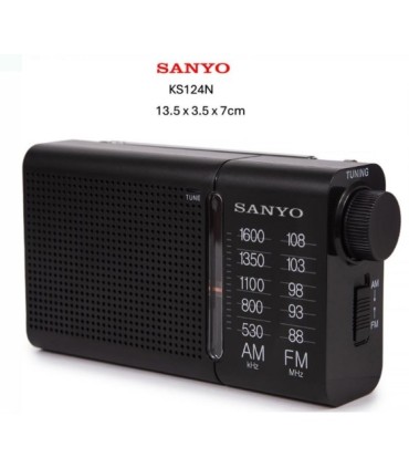 RADIO PORTATIL SANYO KS124N NEGRA