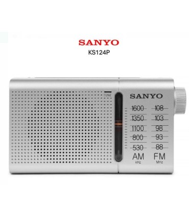 RADIO PORTATIL SANYO KS124P PLATA