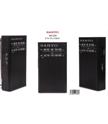 RADIO PORTATIL SANYO KS123N NEGRA
