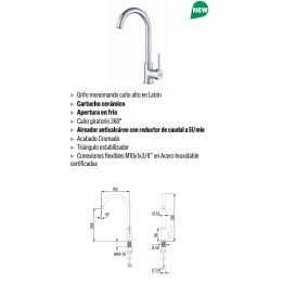 GRIFO CATA CMA CAÑO ALTO GIRATORIO  3401