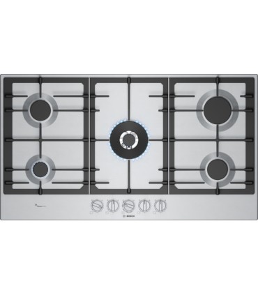 PLACA GAS BOSCH PCR9A5I90 5F INOX 90CM
