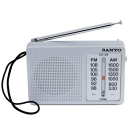 RADIO PORTATIL SANYO KS106P PLATA