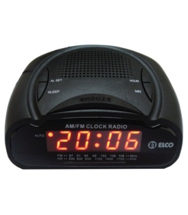 RADIO DESPERTADOR ELCO PD218N NEGRO