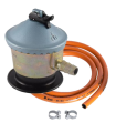 KIT REGULADOR DE BUTANO+BORRACHA+FLANGES