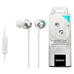 SONY CASQUE MDREX110B W/MIC BLANC