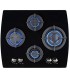 JOCEL PLAQUE DE CUISSON AU GAZ 4F VERRE JPEMGBG654