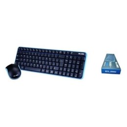 ELBE TECLADO+RATON PTR101 NEGRO/AZUL