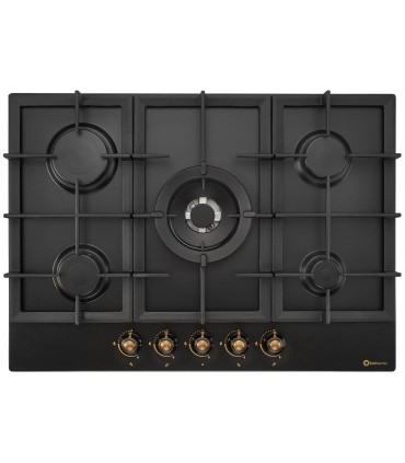 SOLTHERMIC® BL032 BLACK RUSTIC 70" GAS PLATE