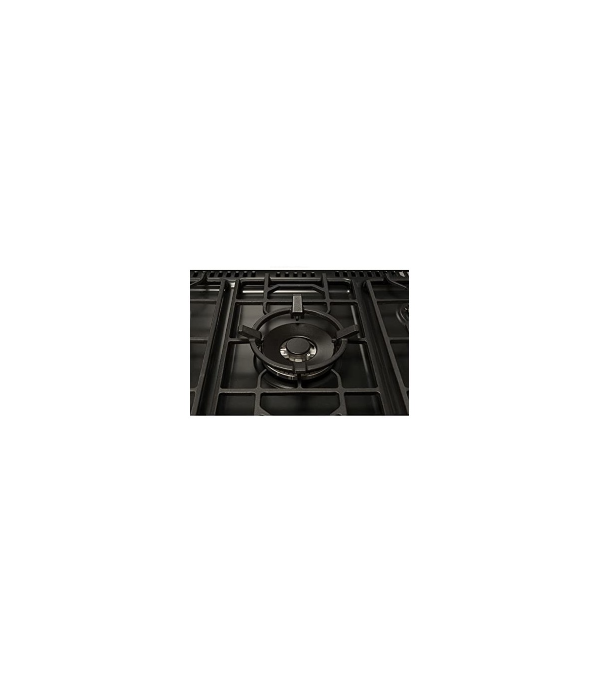 Cocina de Gas estilo rústico 90 cm Negra
