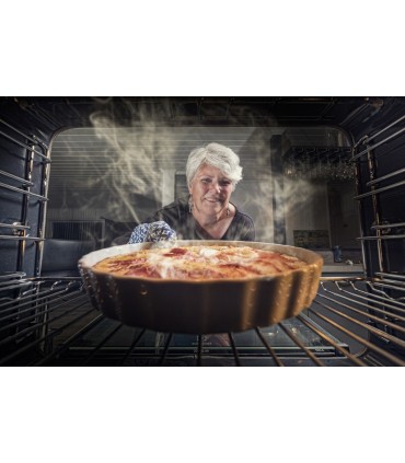 SOLTHERMIC® COCINA F9LT50G2-RB GAS NEGRO RÚSTICO 90X60 PORTABOMBONA