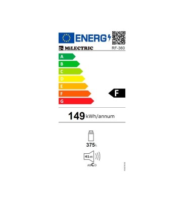 MILECTRIC RÉFRIGÉRATEUR 1 PORTE 1,85 F RF360 091821