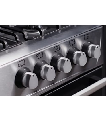 PACK 90 CM COCINA A GAS HORNO PANORAMICO SOLTHERMIC Y CAMPANA EXTRACTORA TIPO T CON PANEL TÁCTIL TG90X90X