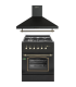 Pack Cocina de Gas F6S40E5RB y Campana H60PR