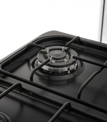 SOLTHERMIC® F5S40G2RB CUISINIÈRE À GAZ NOIR RUSTIQUE 50X55