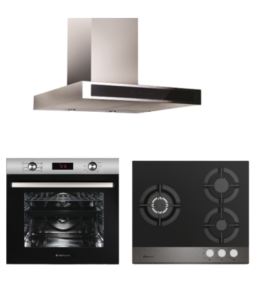 PACK PLACA CRISTALGAS, HORNO 60XST-71DX y Campana T ST-TG60X