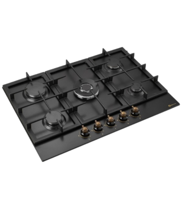 SOLTHERMIC® COMBO PACK PLACA GAS BL032 NEGRA RÚSTICA 70 + CAMPANA 90