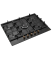 SOLTHERMIC® COMBO PACK PLACA GAS BL032 NEGRA RÚSTICA 70 + CAMPANA 90