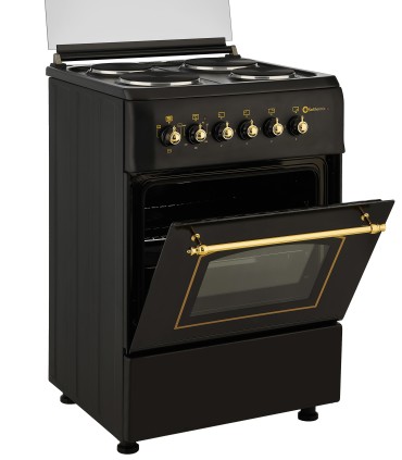 SOLTHERMIC® COCINA F5S04E3RB ELÉCTRICA NEGRA NEGRA RÚSTICA 50X55
