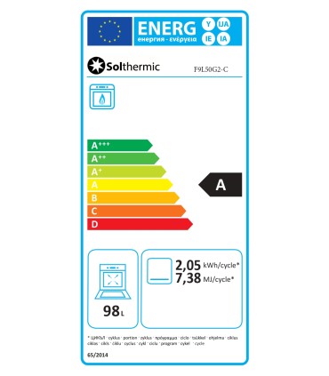 SOLTHERMIC® FOGÃO F9L50G2-C CREME RÚSTICO GÁS 90X60 FORNO PANORÂMICO