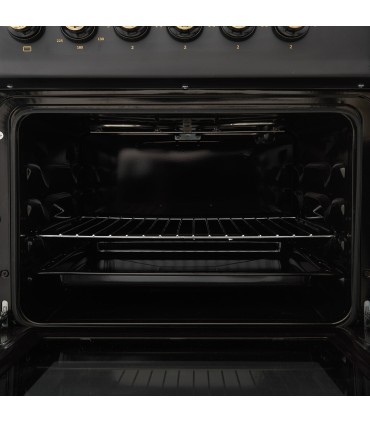 SOLTHERMIC® F5S04E3RB PRETO RÚSTICO PRETO FOGÃO ELÉCTRICO 50X55