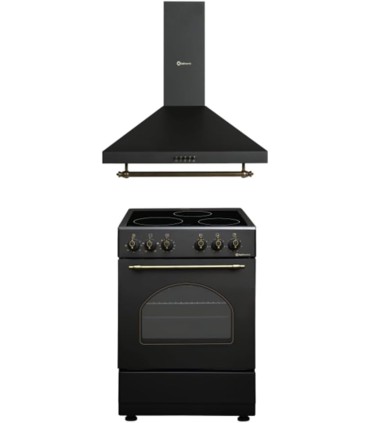 SOLTHERMIC® COMBO PACK NEGRO RÚSTICO COCINA VTC 50X50 + CAMPANA DE 60