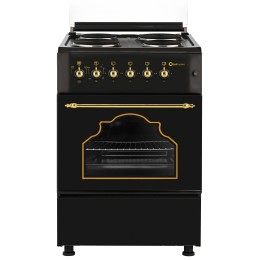 SOLTHERMIC® F5S04E3RB NOIR RUSTIQUE CUISINIÈRE ÉLECTRIQUE 50X55