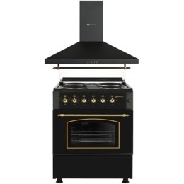 SOLTHERMIC COMBO PACK NEGRO RÚSTICO COCINA ELÉCTRICA + CAMPANA DE 60 H60PR