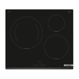 Placa de indução Bosch PIJ631BB5E 3F 28cm - Eficiência e design moderno para a sua cozinha.