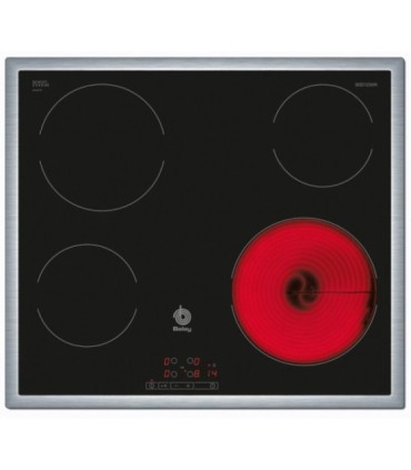 PLAQUE DE CUISSON VITRO BALAY 3EB720XR 4F CADRE EN ACIER INOXYDABLE